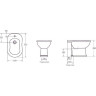 Биде IDEAL STANDARD REFLECTION E476001