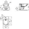 Подвесное биде IDEAL STANDARD Tempo T510001