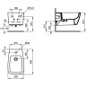 Подвесное биде IDEAL STANDARD Ventuno T515101