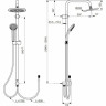 Душевая система IDEAL STANDARD IDEALRAIN ECO EVO A6943AA
