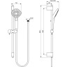 Душевой гарнитур IDEAL STANDARD IDEALRAIN EVO DIAMOND L3 B2234AA