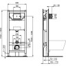 Комплект подвесной унитаз E005401 + E036601 + система инсталляции R020467 IDEAL STANDARD PROSYS CONNECT AQUABLADE E212101