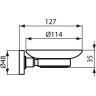 Мыльница настенная IDEAL STANDARD IOM A9123AA