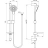 Комплект смесителей IDEAL STANDARD Ceraflex «3 в 1» BD001AA, хром