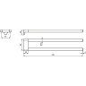 Полотенцедержатель IDEAL STANDARD Connect A9181AA