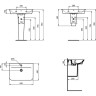 Полупьедестал IDEAL STANDARD Connect Air E074801