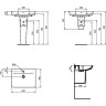 Раковина IDEAL STANDARD CONNECT AIR CUBE 60 см E074201