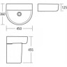Раковина IDEAL STANDARD CONNECT ARC 45см E796801