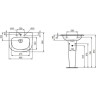 Раковина IDEAL STANDARD Dea T044601