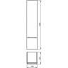 Шкаф-пенал IDEAL STANDARD DAYLIGHT K2225HG