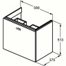 Тумба для раковины IDEAL STANDARD Connect Space C6743WG