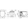 Унитаз подвесной IDEAL STANDARD Tesi T0079V1